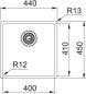 Preview: Franke Edelstahlbecken BXM 210/110-40 Anthrazit Druckknopf Anthrazit